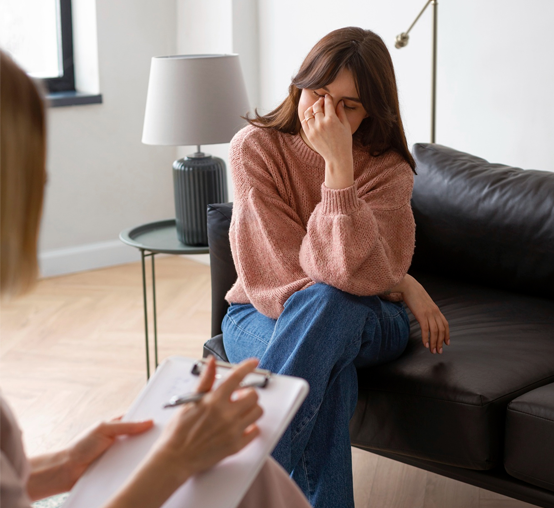 Person Finding Support For Anxiety